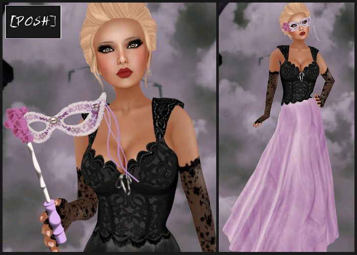 [POSH] Masquerade Ballgown (Lilac)