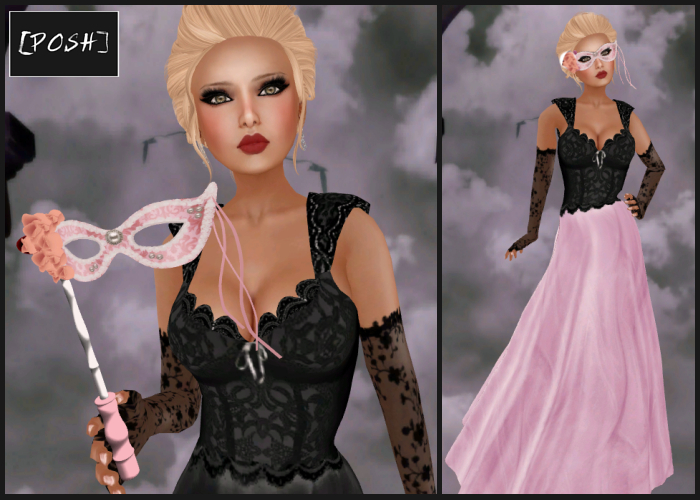 [POSH] Masquerade Ballgown (Pink)