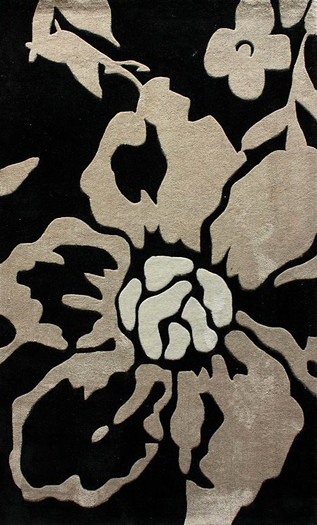 Onyx Floral Modern Rug