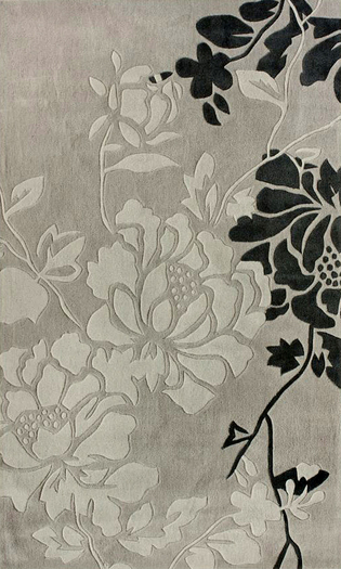 Grayson Vines Modern Rug - Beige