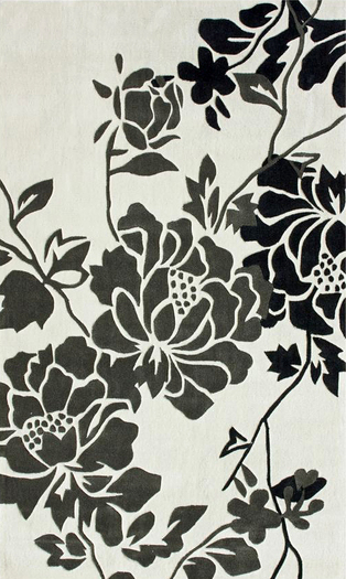 Grayson Vines Modern Rug - Cream