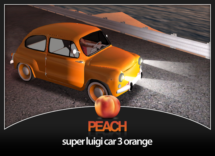 PEACH - Luigi3 car orange