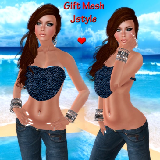  COMPLETE OUTFIT TOP MESH LEOPARD JSTYLE