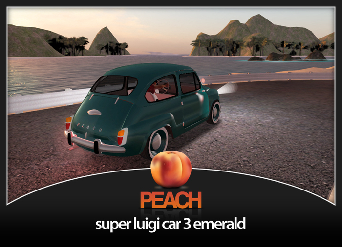 PEACH - Luigi3 car emerald