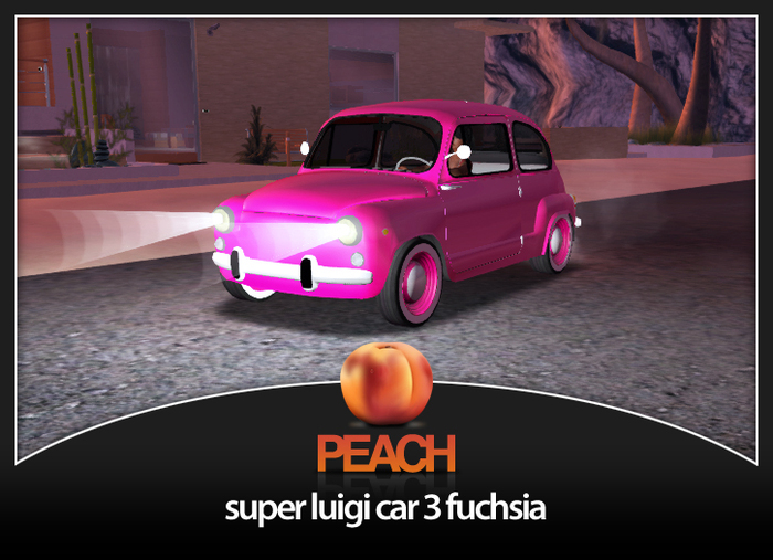 PEACH - Luigi3 car fuchsia 