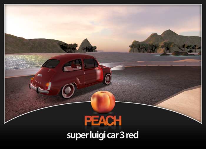 PEACH - Luigi3 car red 