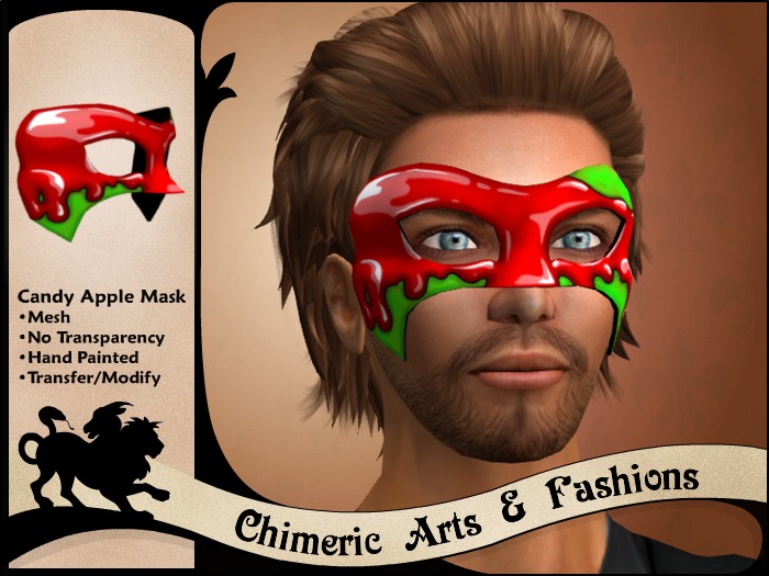 Candy Apple Mask (Red & Green)