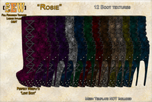 [SEW] Full permission Textures for Perfect Wirefly's Levit Boot  - Rosie