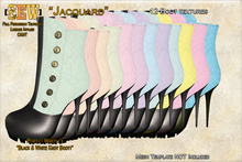 [SEW] full permission textures for Perfect Wirefly's Black & White Knot Boots - Jacquard