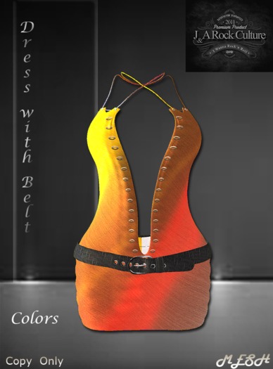 Dress with Belt Colors