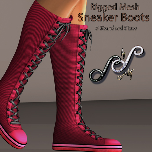 Sky Girly Skull Sneaker Boot Red bag