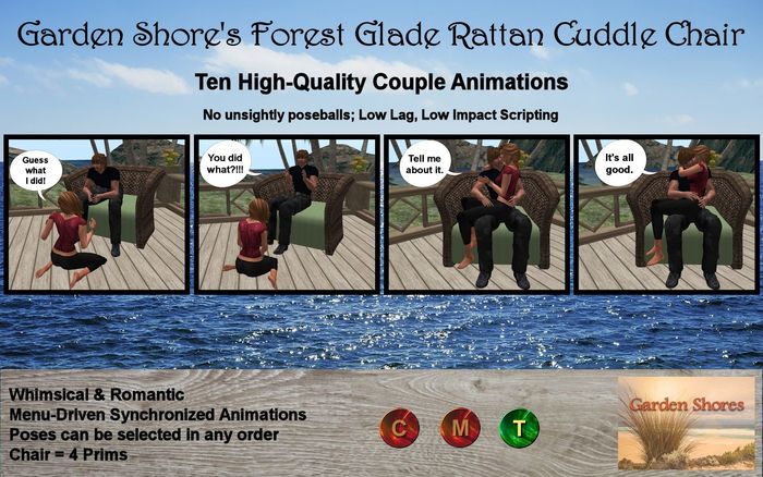 Rattan Cuddle Chair  - Champagne Sunrise