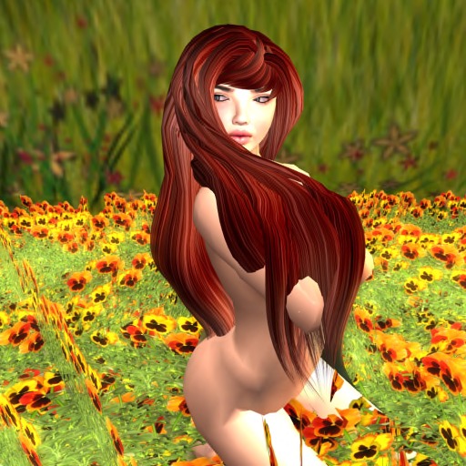 Cavegirl Mesh Hair Xenia Red Dark Tones