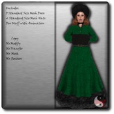 ::Evaki:: Long Mesh Victorian Coat Green