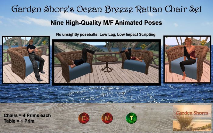 GS Ocean Breeze Rattan Chair Set