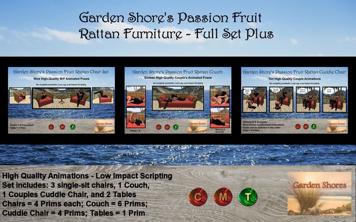 GS Passion Fruit Rattan Furniture Full Set