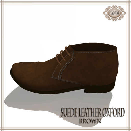 .:Ecce Bellus:. Suede Leather Oxford-Brown