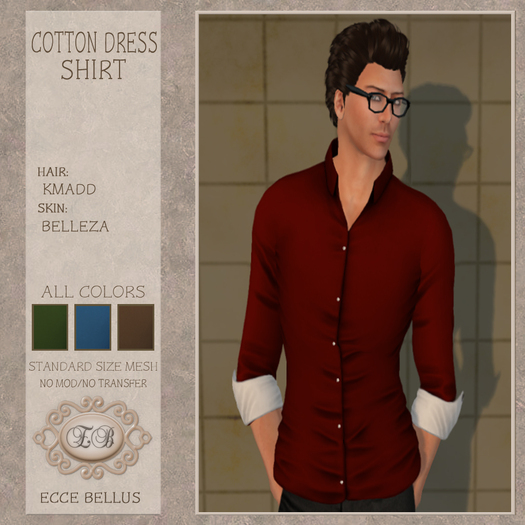 .:Ecce Bellus:. Cotton Dress Shirt-Fatpack