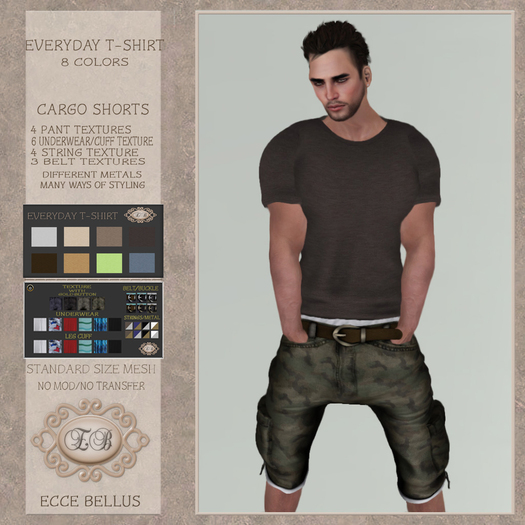 .:Ecce Bellus:. Everyday T-Shirt & Cargo Shorts