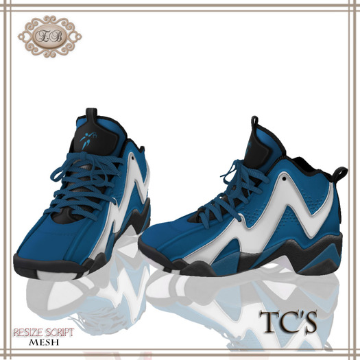 .:Ecce Bellus:. TC's Basketball Shoe-Blue & White