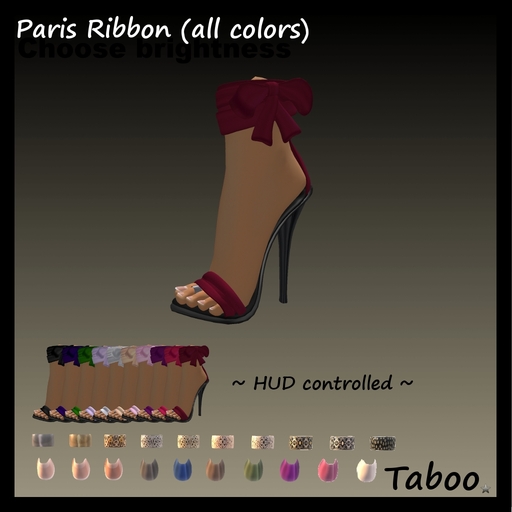 Taboo Paris Heels Ribbon Vers. with sculpted feet and toes