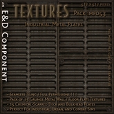 [IMP053] 15 Grungy, Chemical-Scarred Metal Floor Plate Textures Full Perm from E&D ENGINEERING