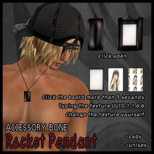 accessory bone rocket pendant
