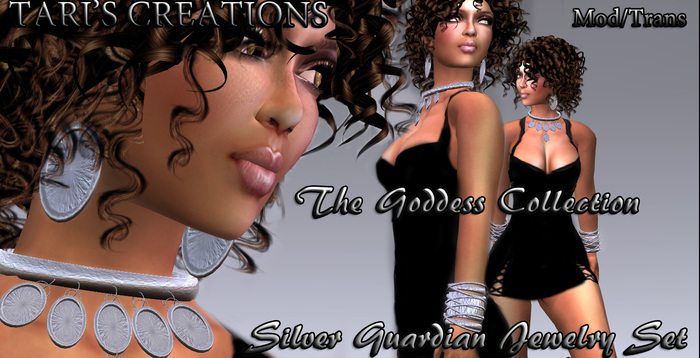 Tari'sCreationsTheGoddessCollection-SilverGuardian JewelrySet B
