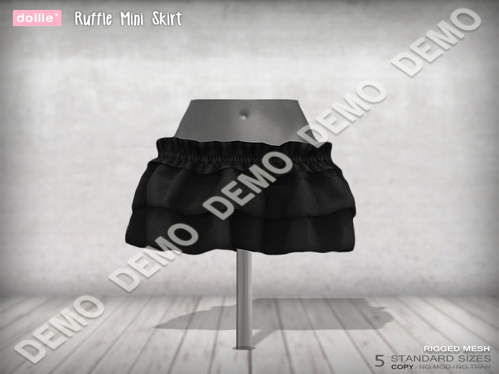 {dollle*} [DEMO] Ruffle Mini Skirt