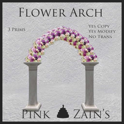 Flower Arch - Purple/Pink/White