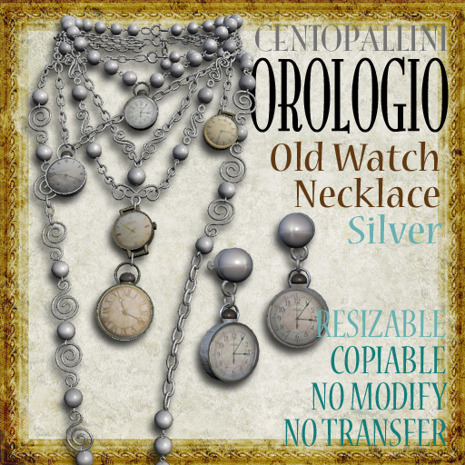 *CentoPallini* OROLOGIO [Necklace] Silver