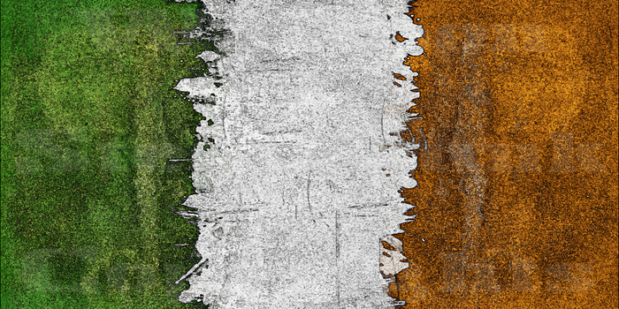 Saint-Patrick rolled paint flag - Single FULL PERMS texture