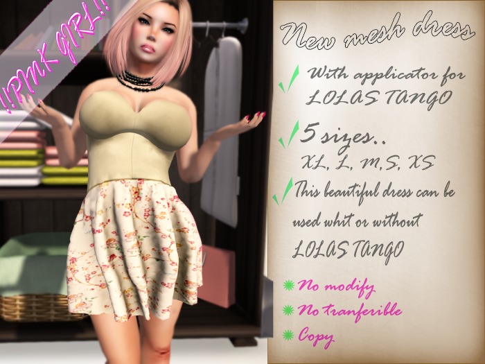 !!PINK GIRL  DRESS  BEIGE