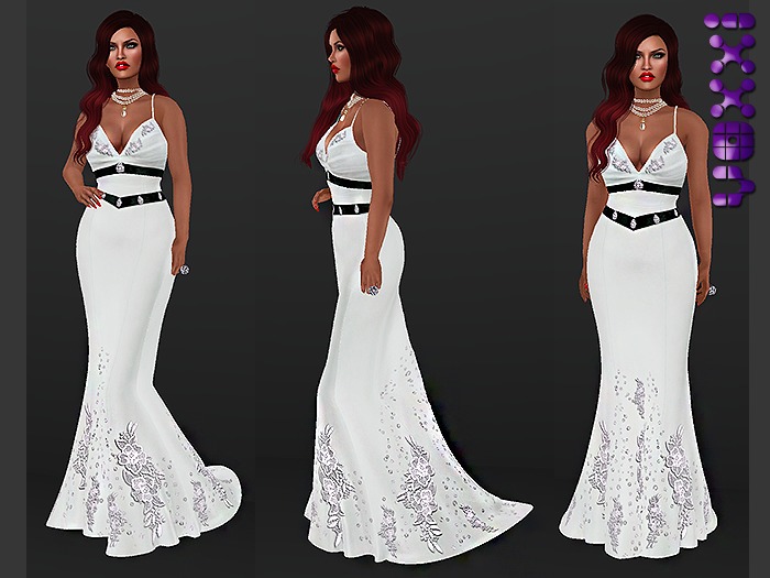 .::voxxi::. [Alana] Gown Ice Blue