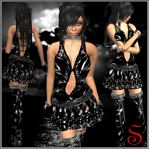 *PKs* Latex Dress - Shoes Included