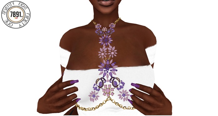 [7891.] Nadia Body Harness - Purple (W\Resize)