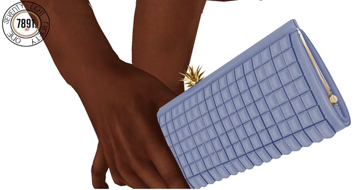 [7891.] Vitate Clutch - Blue (W\Resize)