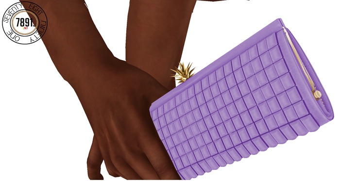 [7891.] Vitate Clutch - Purple (W\Resize)