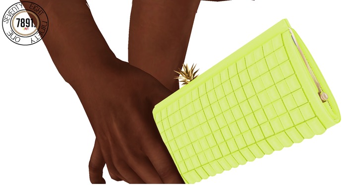 [7891.] Vitate Clutch - Neon (W\Resize)