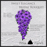 Sweet Elegance Bridal Bouquet - Purple