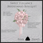 Sweet Elegance Bridesmaid Bouquet - Pink