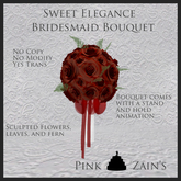 Sweet Elegance Bridesmaid Bouquet - Red