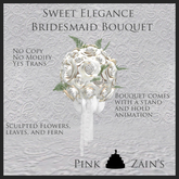 Sweet Elegance Bridesmaid Bouquet - White