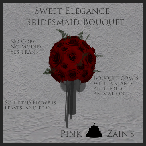 Sweet Elegance Bridesmaid Bouquet - Goth
