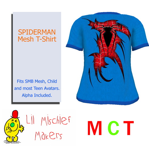 [LMM] Spiderman Mesh T-Shirt