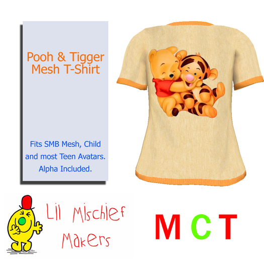 Pooh & Tigger Mesh T-shirt