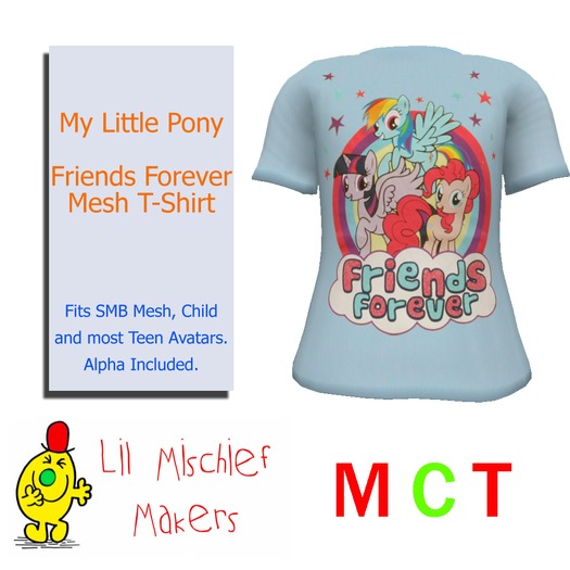 [LMM] My Little Pony Friends Forever Mesh T-Shirt