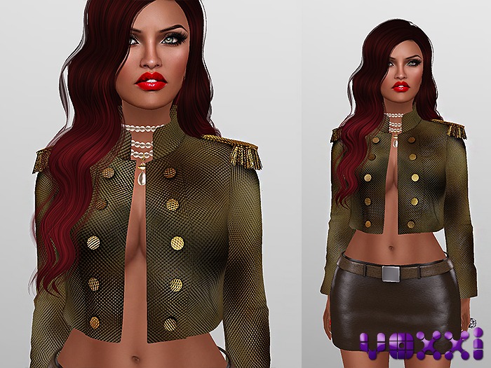 .::voxxi::. [Carmen] Jacket Gold Brown