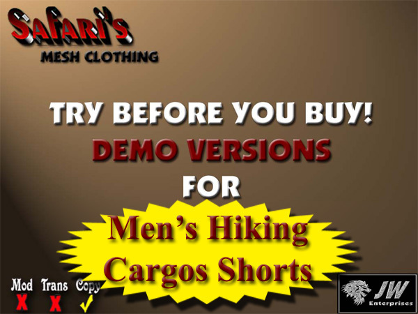 Safari's "FlexFit" - Men's Hiking Shorts DEMOS