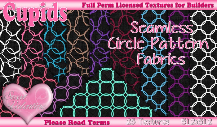 *Cupids Textures * 25 SEAMLESS CIRCLE PATTERNS